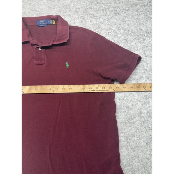 Polo Ralph Lauren Polo Shirt Mens Large Classic Fit Green Pony Casual - Picture 6 of 8